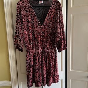 Buddy Love velvet cheetah print dress